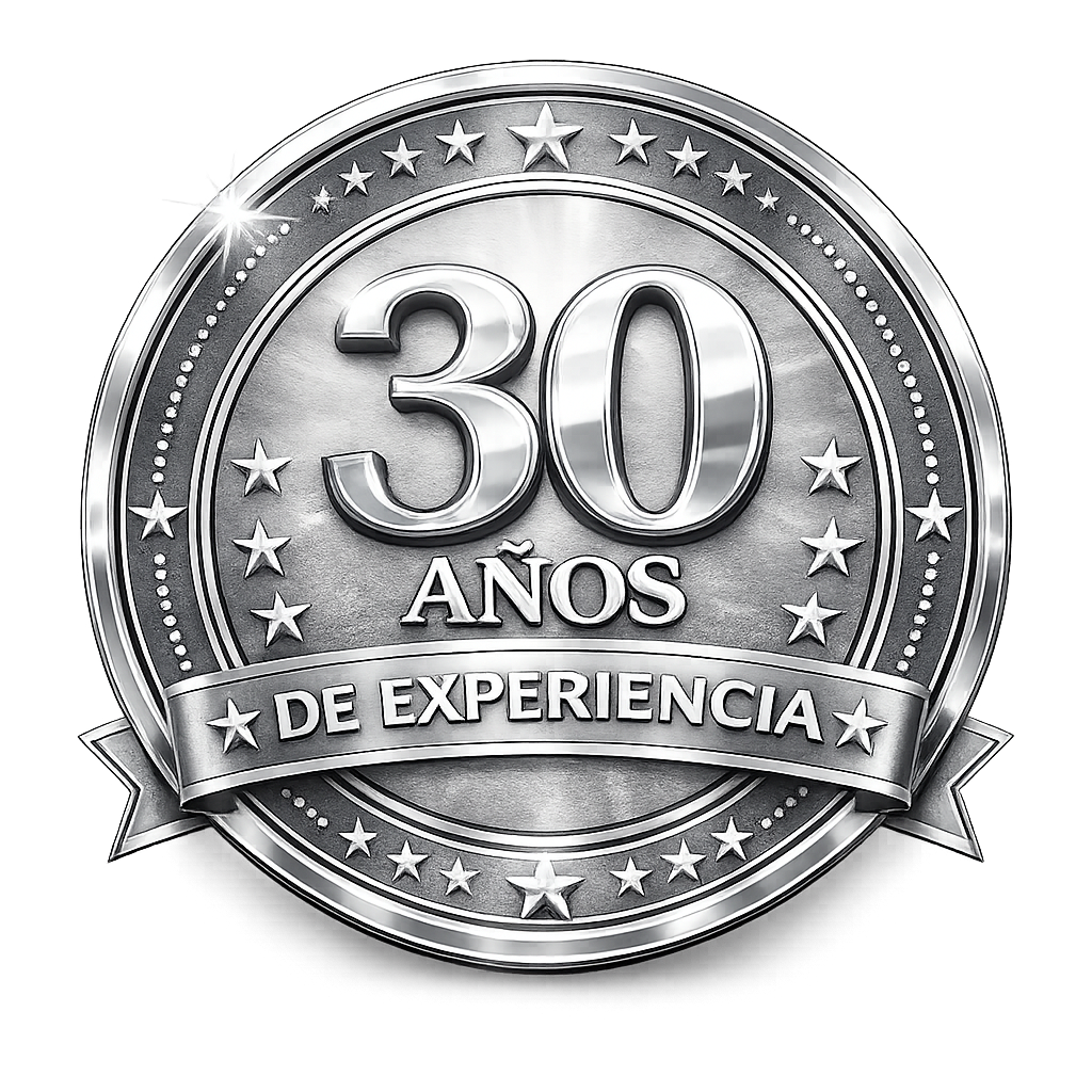 30 años de experiencia